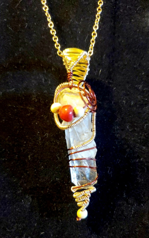 Jewelry - Crystal Wire Wrapped necklace