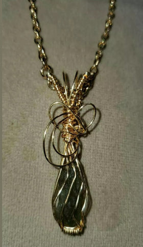 Jewelry - Sapphire Wire Wrapped Necklace