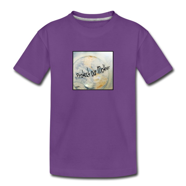 Youth T-shirt - Inspirational - Protect Our Mother - purple