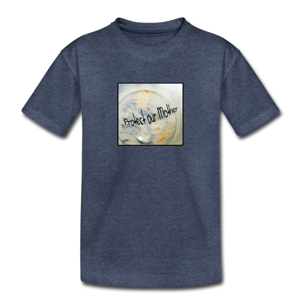 Youth T-shirt - Inspirational - Protect Our Mother - heather blue