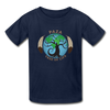 Youth T-shirt - PAZA Tree of Life Logo - navy