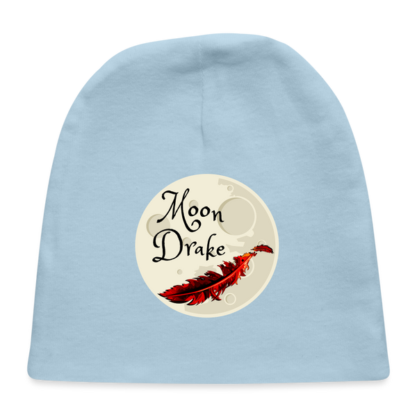 Baby - Infant Hat - Moon Drake Series Logo - light blue