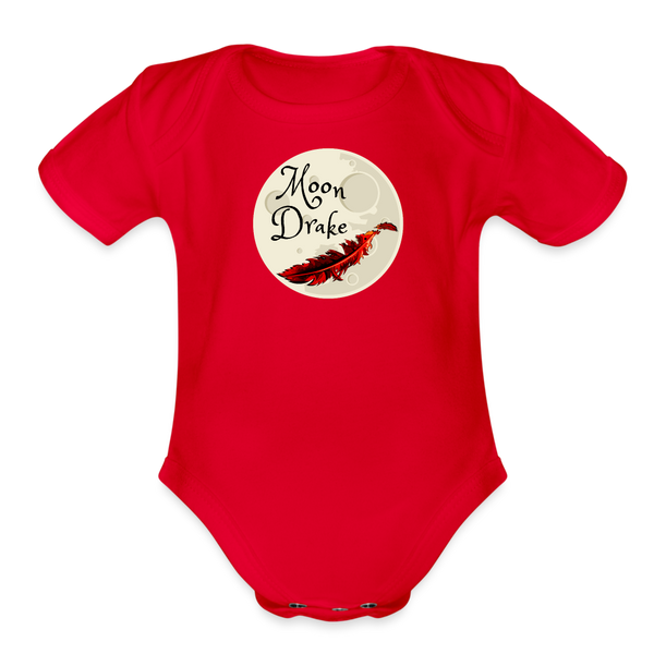 Baby - Bodysuit - Moon Drake Series Logo - red