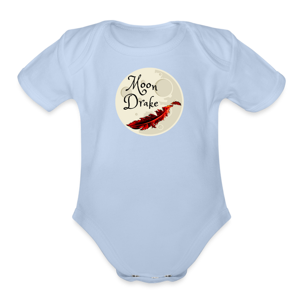 Baby - Bodysuit - Moon Drake Series Logo - sky
