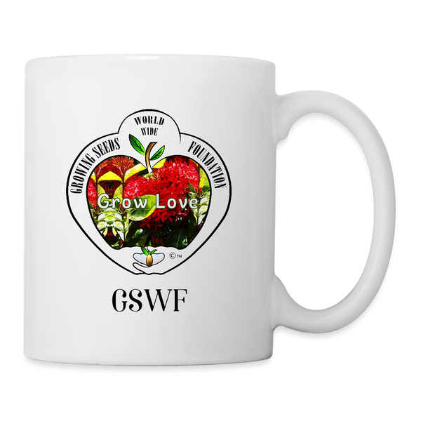 Mug - Grow Love - Growing Seeds Worldwide  - 11 oz. - white