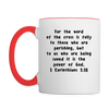 Mug - HALelujah! Designs - Power of the Cross (11 oz.) - white/red