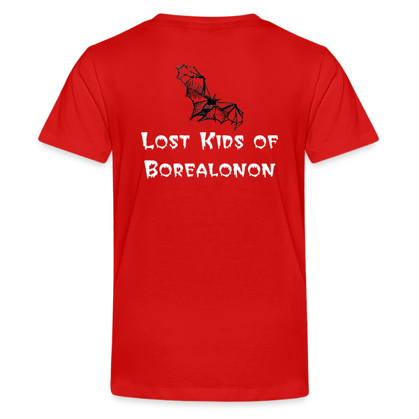 Youth T-shirt - Crabtree, Lost Kids of Borealonon - red