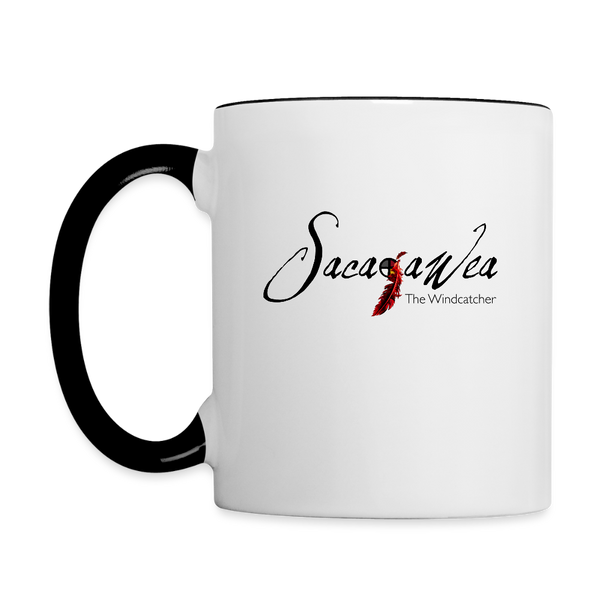 Mug - Sacajawea, The Wind Calls Her Name (11 oz.) - white/black