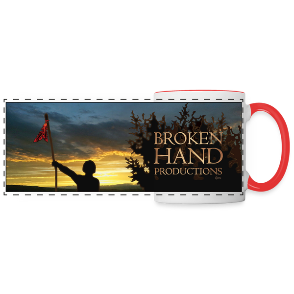 Mug - Broken Hand Productions Logo (11 oz.) - white/red