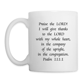 Mug - HALelujah! Designs Logo - Ps. 111:1 (11 oz.)