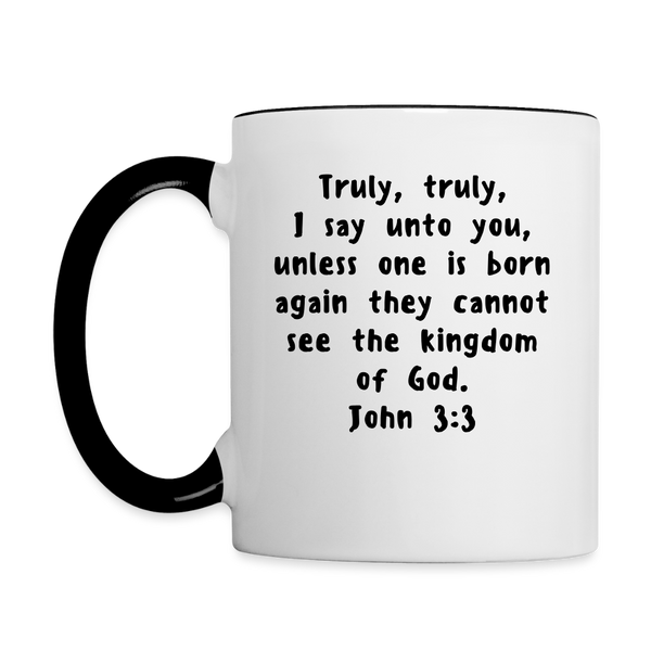 Mug - HALelujah! Designs - To Be Reborn (11 oz.) - white/black