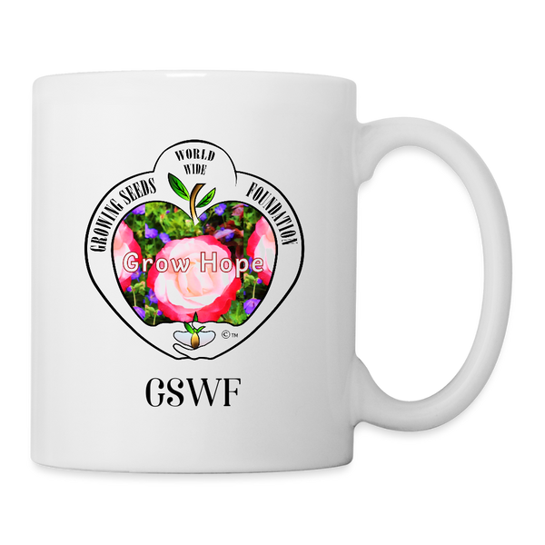 Mug - Grow Hope - Growing Seeds Worldwide - 11 oz. - white