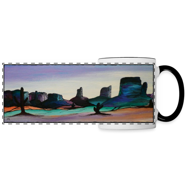 Mug - Painted Desert Art by Fitz (12 oz. ) - white/black