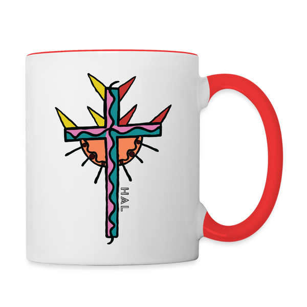 Mug - HALelujah! Designs - Power of the Cross (11 oz.) - white/red