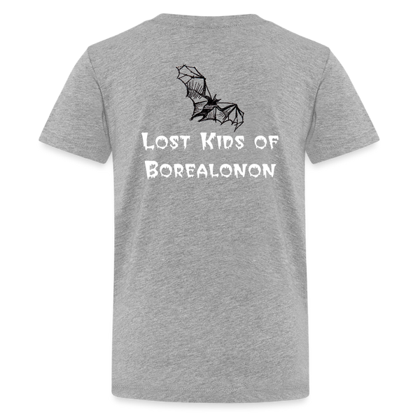 Youth T-shirt - Crabtree, Lost Kids of Borealonon - heather gray