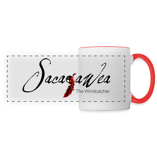 Mug - Sacajawea Panoramic Black Logo (11 oz.) - white/red