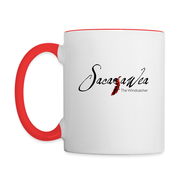 Mug - Sacajawea, The Wind Calls Her Name (11 oz.) - white/red