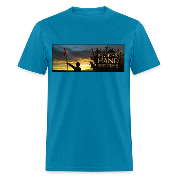 T-shirt - Broken Hand Productions Logo (Unisex) - turquoise