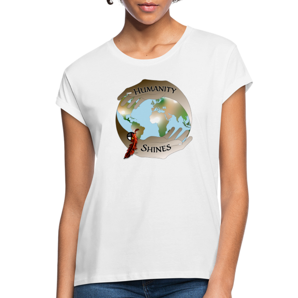 T-Shirt - Humanity Shines Organization Logo (Women's) - white