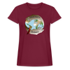 T-Shirt - Humanity Shines Organization Logo (Women's) - burgundy