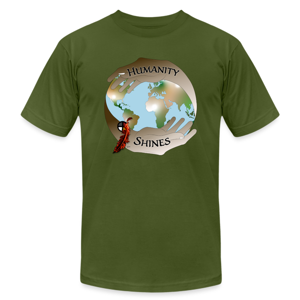 T-shirt - Humanity Shines Organization - High Quality (Unisex) - olive