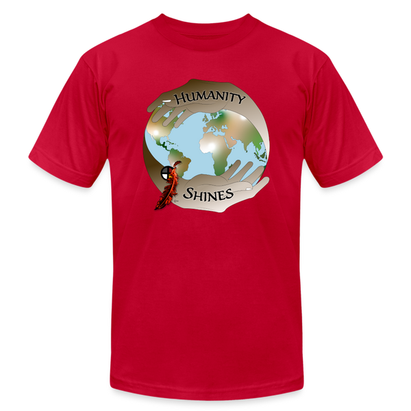 T-shirt - Humanity Shines Organization - High Quality (Unisex) - red