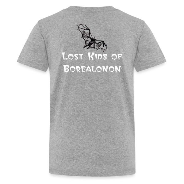 Youth T-shirt - Crabtree, Lost Kids of Borealonon - heather gray