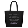 Bag - Awakening Vol 1, Embrace the World with Love Words - Eco-Friendly Cotton Tote - black