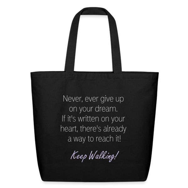 Bag - Awakening Vol 1, Embrace the World with Love Words - Eco-Friendly Cotton Tote - black