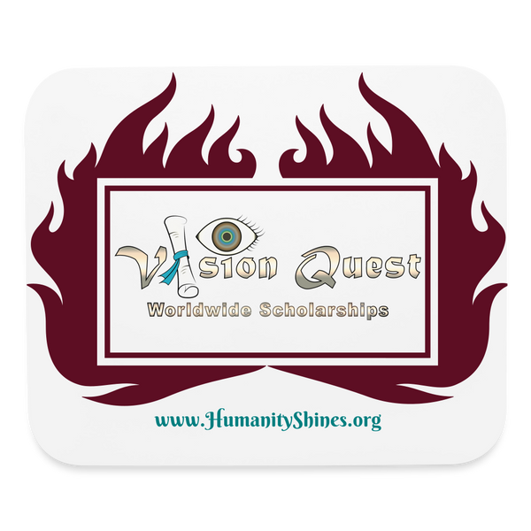 Mousepad - Vision Quest Worldwide Scholarships - white