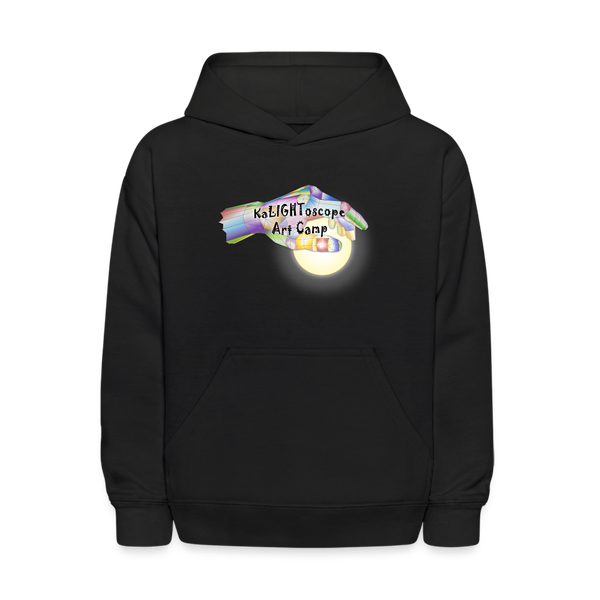 Youth Hoodie - KaLIGHToscope Art Camp - black