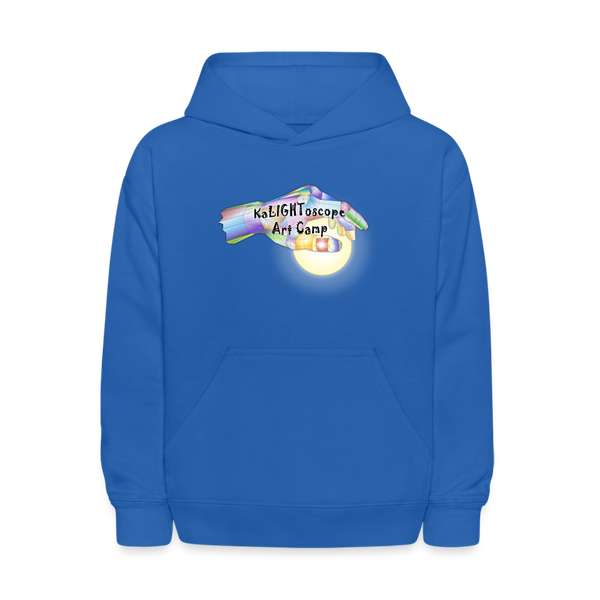 Youth Hoodie - KaLIGHToscope Art Camp - royal blue