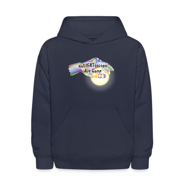 Youth Hoodie - KaLIGHToscope Art Camp - navy