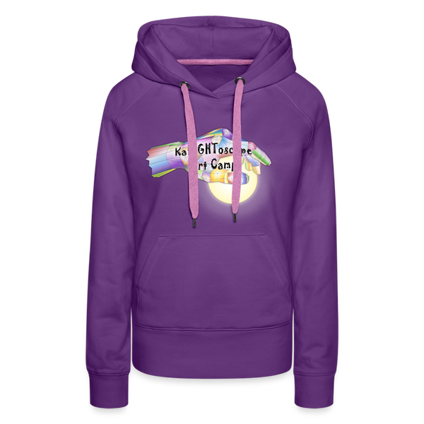 Sweatshirt - KaLIGHToscope Art Camp (Women's Hoodie) - purple 