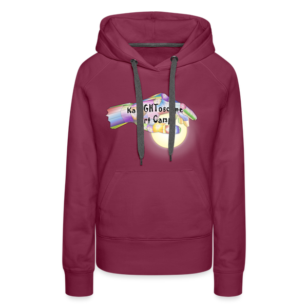 Sweatshirt - KaLIGHToscope Art Camp (Women's Hoodie) - burgundy