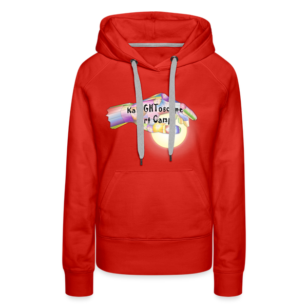 Sweatshirt - KaLIGHToscope Art Camp (Women's Hoodie) - red