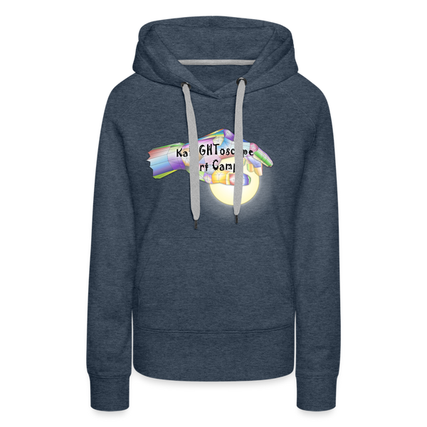 Sweatshirt - KaLIGHToscope Art Camp (Women's Hoodie) - heather denim