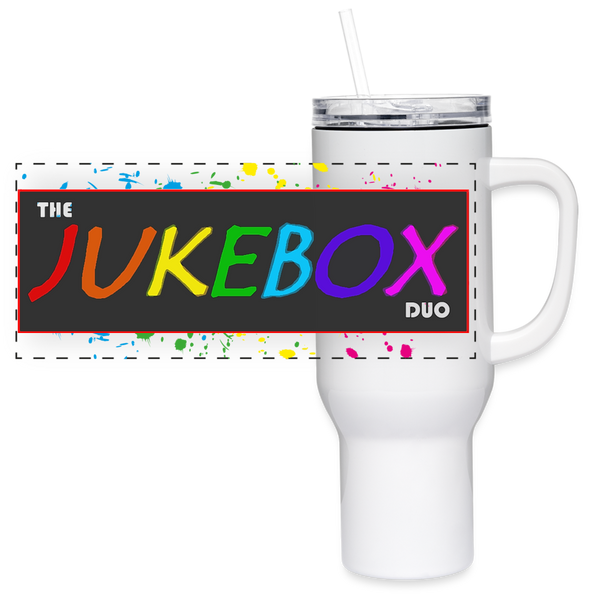 Mug - Travel - The Jukebox Duo Logo - white