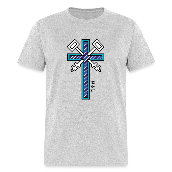 T-shirt - HALelujah! Designs - Keys of the Kingdom (Men's) - Matthew 16:19 - heather gray