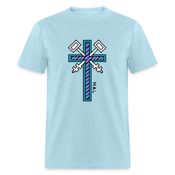 T-shirt - HALelujah! Designs - Keys of the Kingdom (Men's) - Matthew 16:19 - powder blue