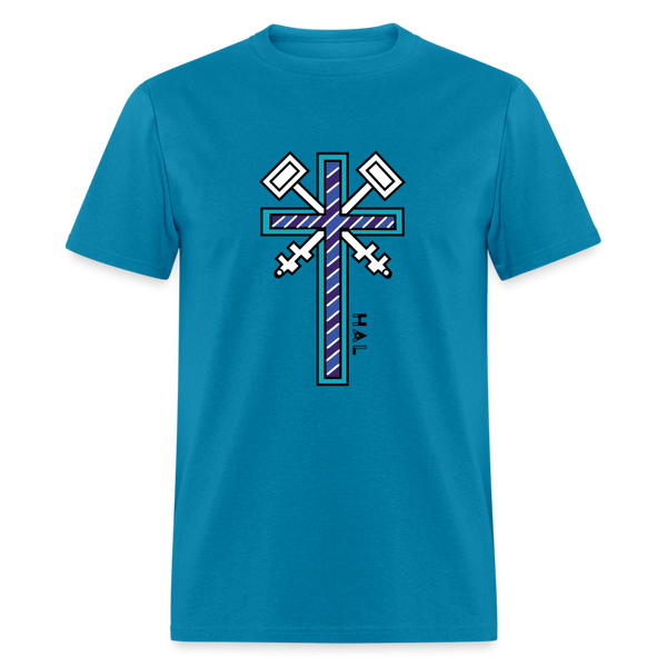 T-shirt - HALelujah! Designs - Keys of the Kingdom (Men's) - Matthew 16:19 - turquoise