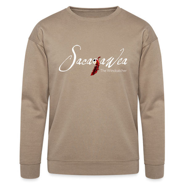 Sweatshirt - Sacajawea, The Windcatcher White Logo - tan