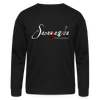 Sweatshirt - Sacajawea, The Windcatcher White Logo - black