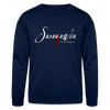 Sweatshirt - Sacajawea, The Windcatcher White Logo - navy