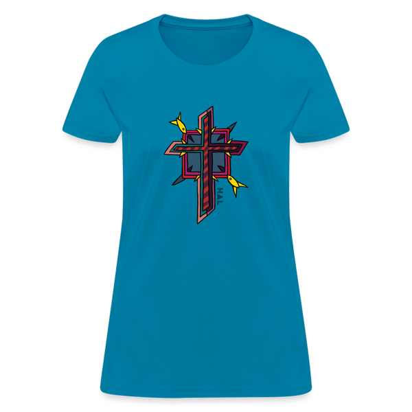 T-shirt - HALelujah! Designs - To be Faithful (Women's) - turquoise