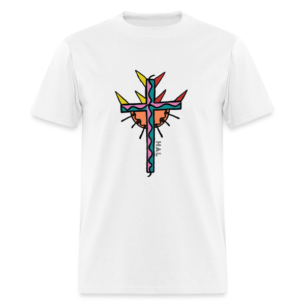 T-shirt - HALelujah! Designs - Cross of Love (Women's) - white