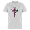 T-shirt - HALelujah! Designs - Cross of Love (Women's) - heather gray