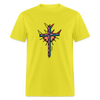 T-shirt - HALelujah! Designs - Cross of Love (Women's) - yellow