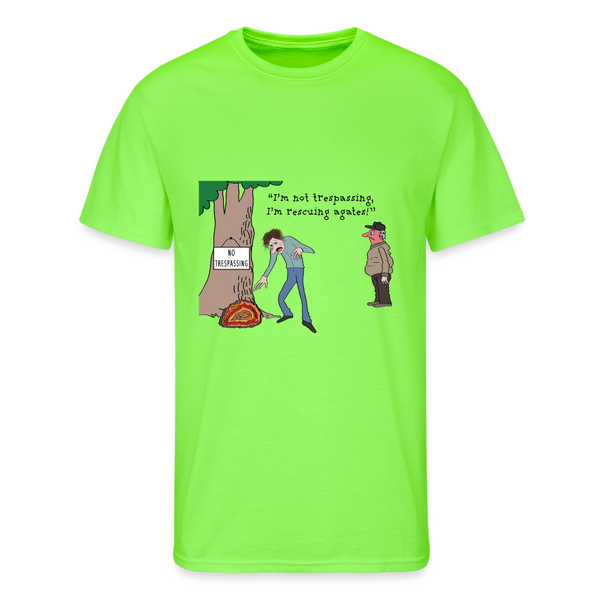 T-shirts - Rescuing Agates (Mens) - neon green