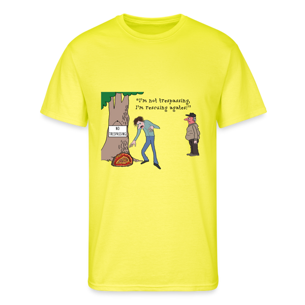 T-shirts - Rescuing Agates (Mens) - neon yellow